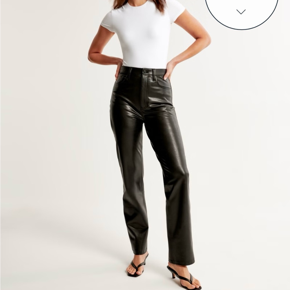 Abercrombie and fitch leather pants